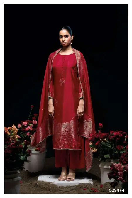 Sidra 3947 By Ganga Viscose Silk Designer Salwar Suits Wholesale Price In Surat